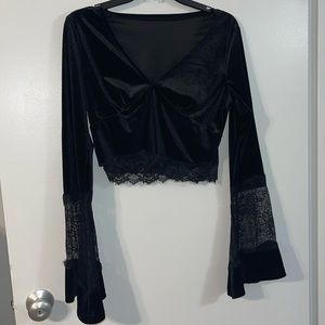 Goth lace top